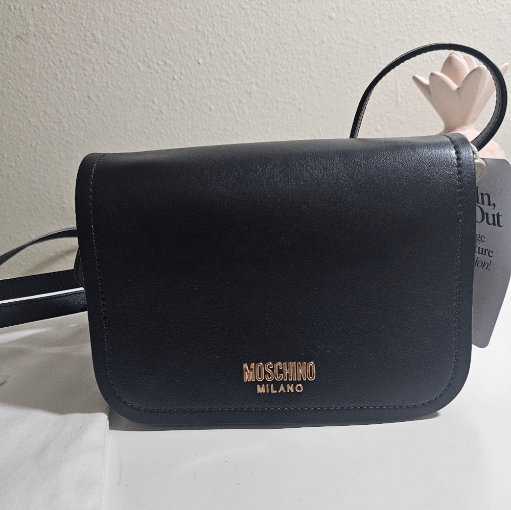 Moschino Milano leather crossbody